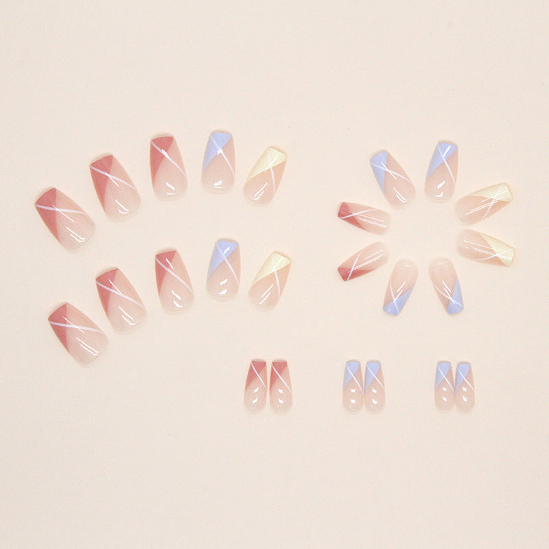 Pastel Breeze French Tips - Press On Nails