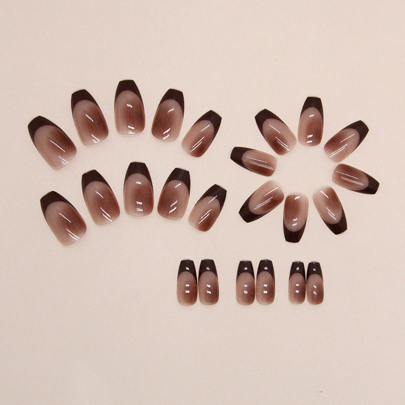 Cherry Smoke – Red Marble Press-On Nails