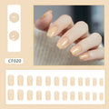 Butter Yellow – Pastel Yellow Medium Square Press-On Nails