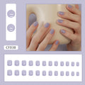 Lavender Veil – Soft Purple Glossy Press-On Nails