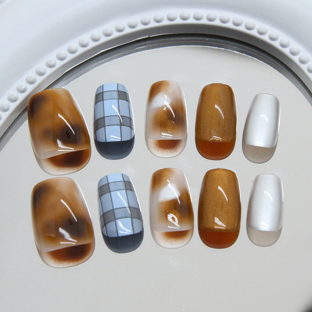 Golden Maple – Warm Gold Press-On Nails